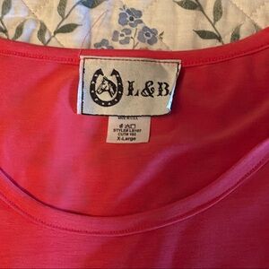 L&B Vibrant coral dress